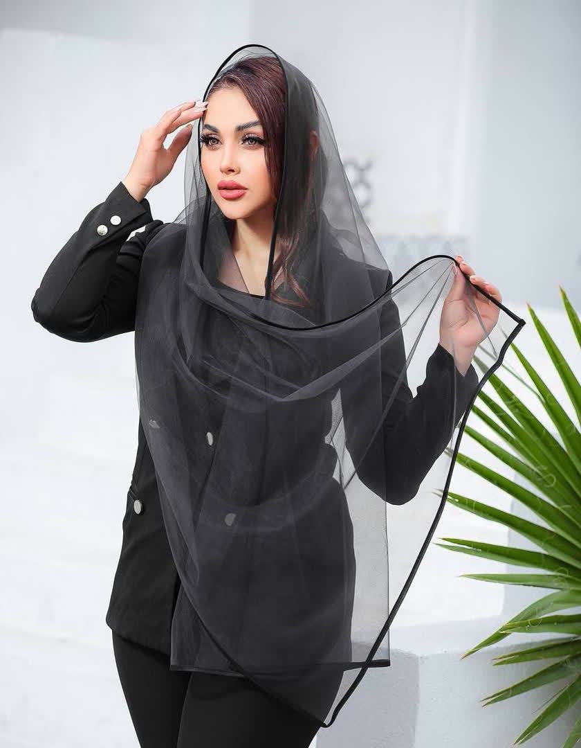 شال حریر شیشه ای  2624
